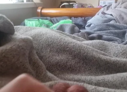 Wanking Big Cock with Tight Ballring