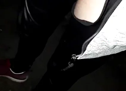 Winter Hike with a Piss-soaked Rubber on My Dick
