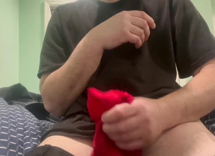 Stepdaddy Jerking off Into Stepdaughter Panties