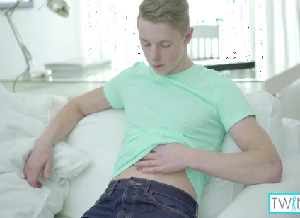 Rustie Port And James Blonde - Skinny Blonde Twink James T Milks His Throbbing Hard Meat!