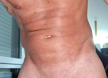Big on My Belly After One Hell of an Ejaculation