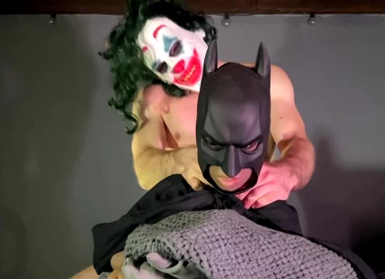 Muscular Joker Fucks A Dressed As Batman! Rough Sex! Cum Inside! With Lina Paige