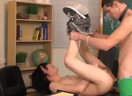 Tyler Bolt And Brice Carson In A Hard Uncut Teacher Dick