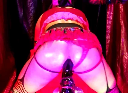 Twerking in a Miniskirt While Riding My Dildo 2