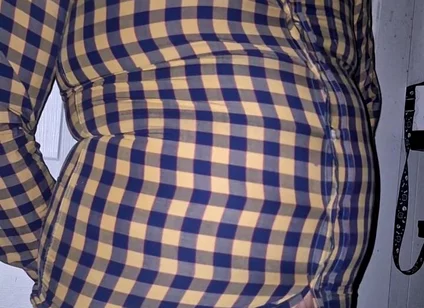 Popping My Button up on My Belly