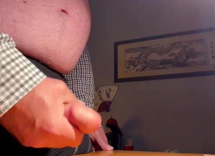 Playing with My Cock at My Desk Again
