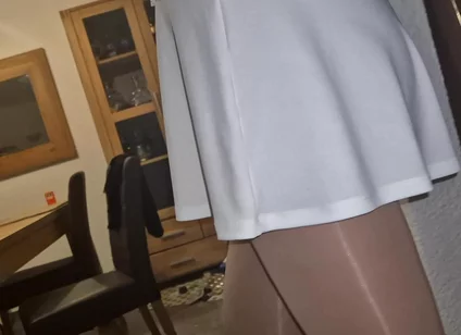White Short Skirt Ass Watcher