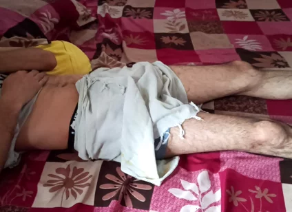Wow First Time Touch My Stepbrother Big Cock in Midnight Lungi