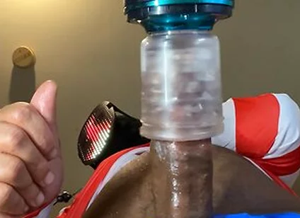 Automasturbator Milks Out A Moaning Cumshot From Masked Man