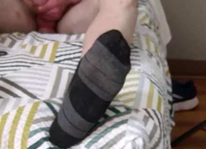 Watch Me Bust Stroke Close up Laying Down on Bed
