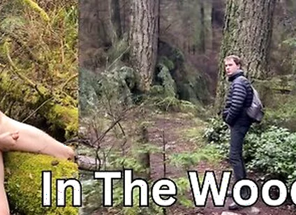 Blond Twink Pisses And Cums In Public During A Walk In The Forest