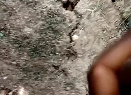 African Boy Masturbating Inside the Bush