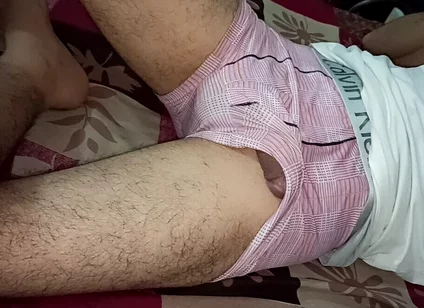 Wow First Time Hold My Stepbrother Big Cock From Underwear Then I Open It
