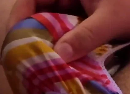 Little Satin Thong Play & Cock Ring Cum