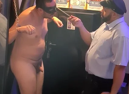 Cuffed and Tested - Bear Cop Gutpunch Session