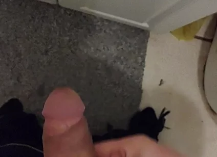 Cumming in the Bathroom