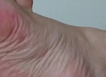 My Ugly Bare Feet in Bed