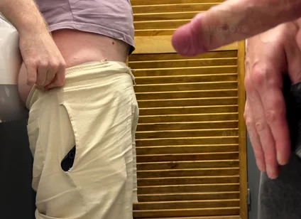 Sneaking Into a Toilet for an Orgasm in a Busy Restaurant and Almost Caught