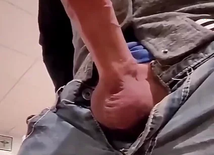Sneaky Big Cock Has Massive Cumshot