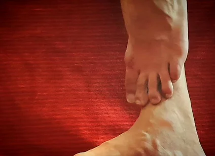Playing with My Feet and a Dildo