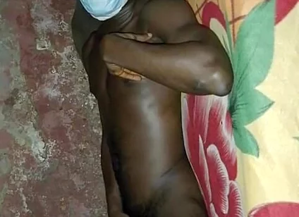 African Black Man Showcasing His Bed Skills