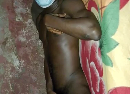 African Black Man Showcasing His Bed Skills