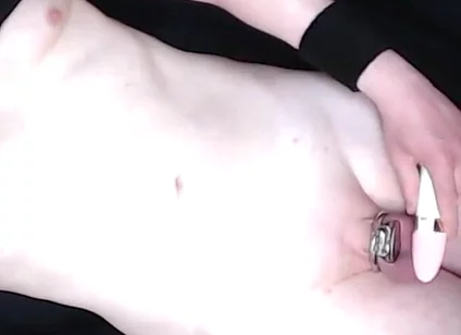 Redhead Boy in Vibrating Session