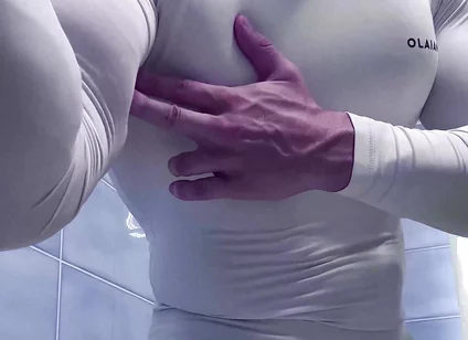 You Can See This Crazy Lines Through the Thin Cloth