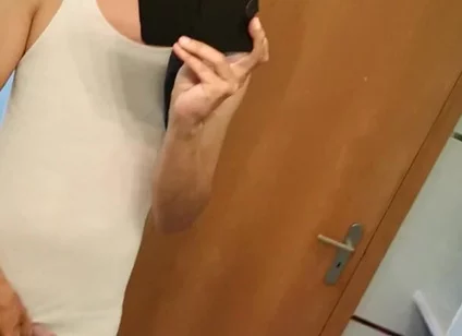 Masked Young Guy Jerks and Shoots a Load