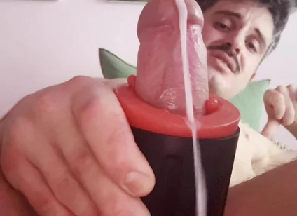 Huge Cumshot After Hours of Edging