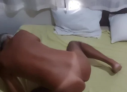 Ladysilva Femboy in Bed Naked Showing off Her Hot Tanned Ass
