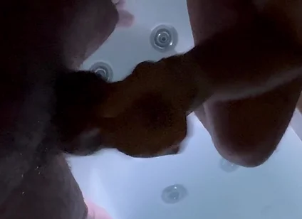 Hairy Bear Dominates: Hot Tub Oral, Rimming, Mutual Edging