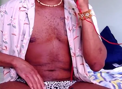 Leopard Thong Show off for Webcam Client