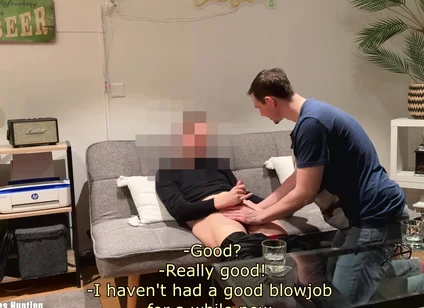 Curious Technician Invited Back to Get His Cock Sucked Again