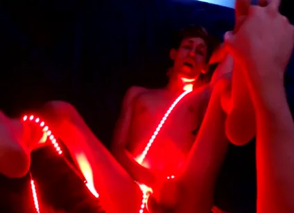 Blake Mast In Trace Gets A Lit-up Ass!