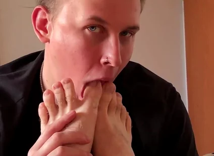 Foot Fuck Untill All Will Covered All of Cum