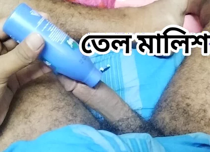 Desi Lungi Boy - Hard Dick Oil Massage and Hardcore Solo Flex