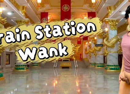 The Train Station Toilet Saved a Man After Getting His Cock Hard