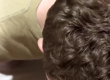 He Kisses My Big Hard Cock While I Pee
