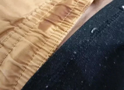 Handsome Amateur Made His Big Cock Cum Close up and Stained His Pants with Cum