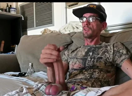 Masturbating
