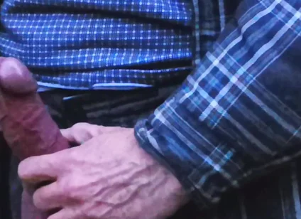Big Uncut Cock Wanking and Cumming for the Neighbours Again - Rockardglans