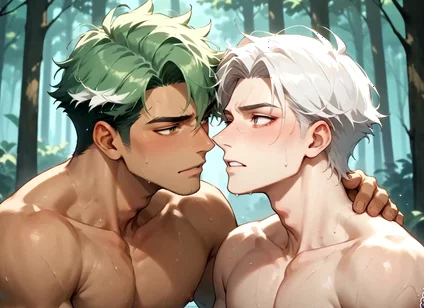 Unleash Your Horny Side with This Muscled Fellow in a Handsome Fuckfest Through the Forest! Experience the Ultimate Gay