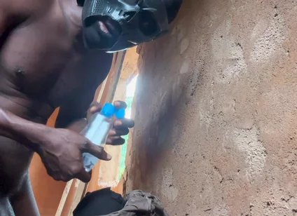 Warrior Leave the Battlefield & Get to Uncompleted Building & Made Special Masturbator & Cumshot