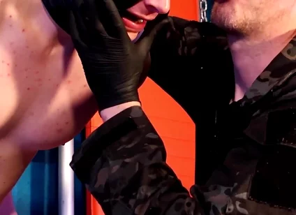 The Slave Suffers in Predicament Bondage and Chastity
