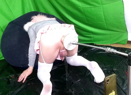 Rubber Fist During Anal Enema