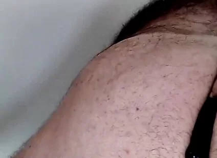 Bullmusclejoe Uses His Friends Dildo to Taste His Own Ass!