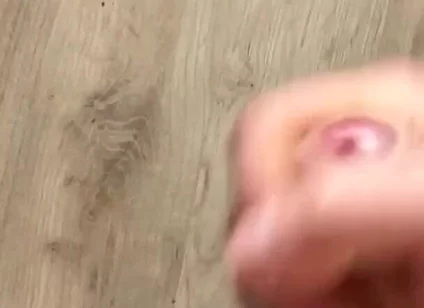Morning Handjob and Cum on the Table