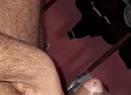 Indian Young Boy Masturbating in Bed at Night.