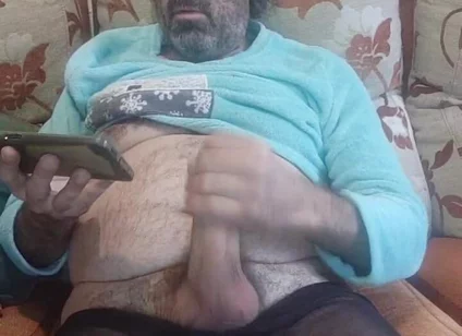 Jerking off My Hard and Wide Cock Till I Cum a Lot, Face View